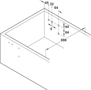 Otočně výklopné kování pro stolovou desku, Häfele Tavoflex, s integrovaným mechanismem tlumeného zavírání