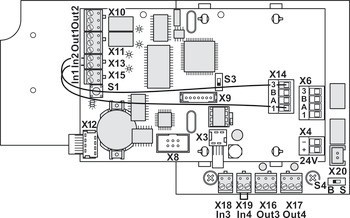 Ovládání motorického zámku, SVP-S44 DCW, Dormakaba