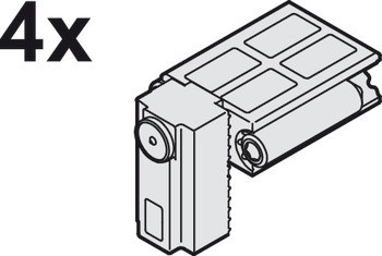 montážní sada, pro 1 rámové dveře (4 kusy)
