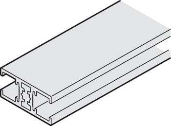 Dělicí profil, pro rozdělení dveřních panelů, bez profilového těsnění