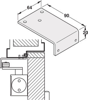 Paralelní držák ramene, Pro DCL11/DCL15/DCL51