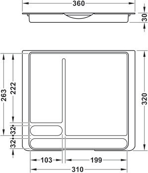 Plstěný organizér, Pro ukládání drobných předmětů, tabletů a smartphonů