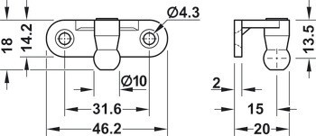 Plynová vzpěra, Klopna, samootevírací