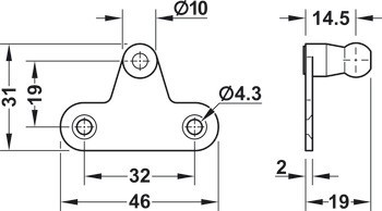 Plynová vzpěra, Klopna, samootevírací