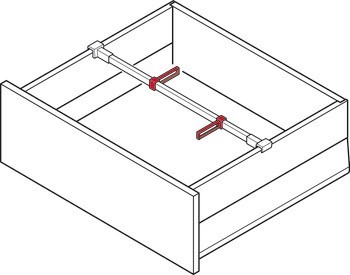 Podélné dělítko, Blum Orga-Line, pro Tandembox antaro