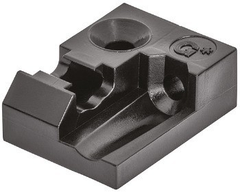 Podpěra, pro synchronizační tyč, pro systém zásuvkových výsuvů s bočnicí Häfele Matrix Box P Plus nebo Grass Nova Pro Scala