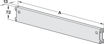 Podpěra, pro vzpěru policového systému 60 x 30 mm