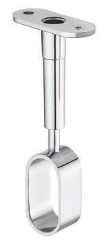 Podpěra šatní tyče, výškově nastavitelná, pro oválnou šatní tyč 30 x 15 mm