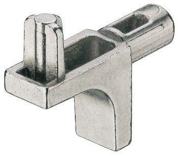 Podpěrka police, k nasunutí do vrtaného otvoru ⌀ 5 mm, zinková slitina