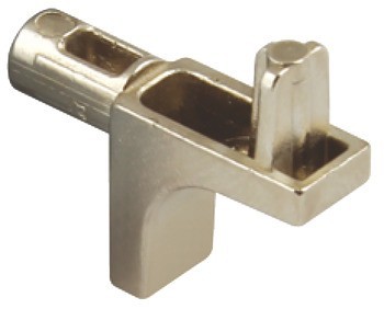 Podpěrka police, k nasunutí do vrtaného otvoru ⌀ 5 mm, zinková slitina