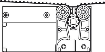 Pohon pro posuvné dveře, Pro celkovou hmotnost dveří do 80 kg