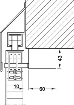 Pohon pro posuvné dveře, Pro celkovou hmotnost dveří do 80 kg