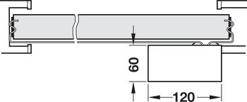 Pohon pro posuvné dveře, Pro celkovou hmotnost dveří do 80 kg