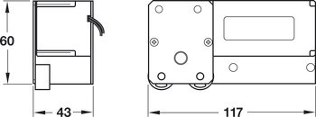 Pohon pro posuvné dveře, Pro celkovou hmotnost dveří do 80 kg