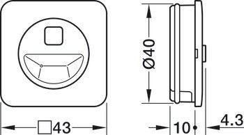 Pohybový spínač, Häfele Connect Mesh 12 V