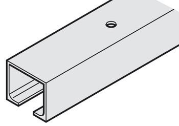 Pojezdová kolejnice, předvrtané, 30 x 31 mm (Š x V)