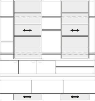 Pojezdová kolejnice, pro lineární výsuvy 37 mm, nosnost až 115 kg
