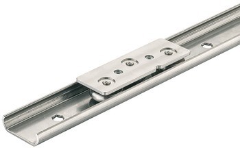 Pojezdová kolejnice, pro lineární výsuvy 37 mm, nosnost až 115 kg