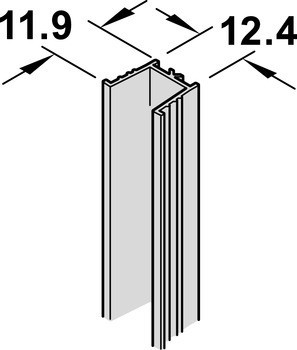 Pojezdová kolejnice, Pro plastové roletky