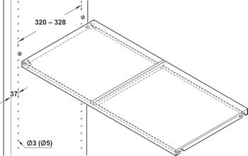 Police, pro Variant-F, pro hloubku korpusu 400 mm
