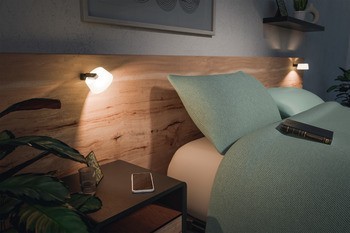 Postelová lampička (stínítko lampy), Häfele Loox5 LED 3111, plast
