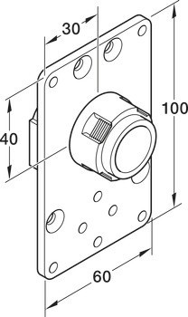 Pouzdro k naražení, Bodové zavěšení