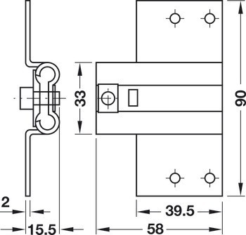 Pouzdro k přišroubování, Simonswerk VARIANT V 3610