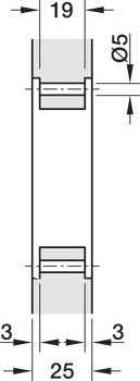 Pouzdro závěsu, částečně integrované