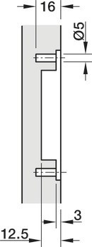 Pouzdro závěsu, částečně integrované