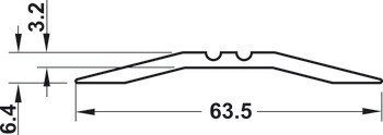 Práh, šířka 63,5 mm