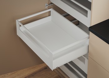 Příčný reling, Blum Ambia Line, pro Blum Merivobox, pro systémovou výšku E s příčným relingem vpředu