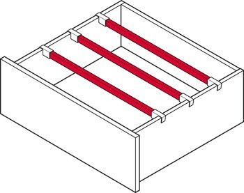 Příčný reling, pro vnitřní výsuv nebo jako dělicí prvek Matrix Box Slim A