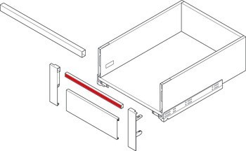 Příčný reling, pro vnitřní výsuv nebo jako dělicí prvek Matrix Box Slim A