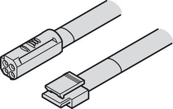 pro Häfele Loox5 12 V, modulární s 3pólovým konektorem s pojistným klipem (multi-white)