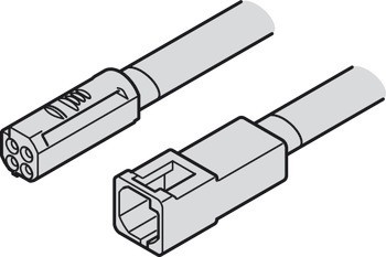 Prodlužovací kabel, Häfele Loox5, 3pólový (multi-white)