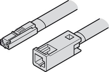 Prodlužovací kabel, Pro Häfele Loox5, 12 V, 2pólové (jednobarevná nebo multi-white 2vodičová technologie)