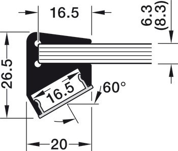 Profil 5101 pro osvětlovací LED pásky 10 mm