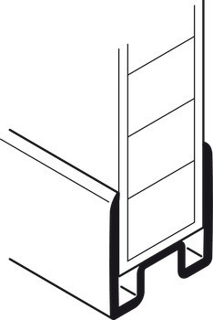 Profil bočního panelu, Pro podlahové spojení bočních panelů