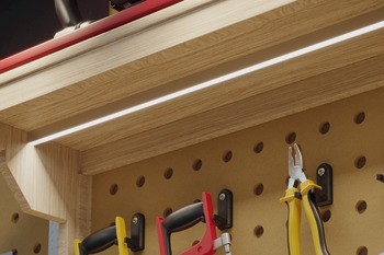 Profil pro spodní montáž, Häfele Loox5 profil 2103 pro osvětlovací LED pásky 8 mm