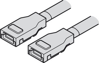 Propojovací kabel, Pro Häfele Loox5 osvětlovací silikonovou LED pásku, 8 mm, 2pólovou (jednobarevná nebo multi-white 2vodičová technologie)