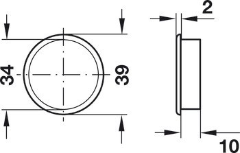 Protikroužek, pro větrací mřížku ⌀ 39 mm