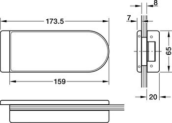 Protikus kování skleněných dveří, Studio Rondo, Dorma Glas