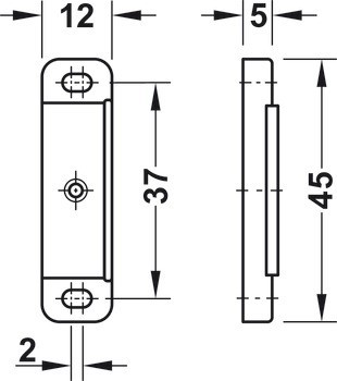 Protikus, pro magnetickou záskočku s přídržnou silou 4 kg