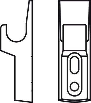 Protikus, pro pružinovou záskočku Mini-Latch