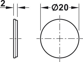 Protikus, pro magnetickou záskočku, zaoblený