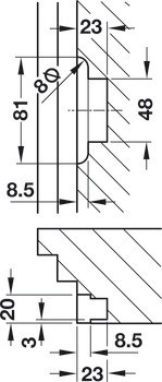 Protiplech, pro automatickou střelku nebo pevnou zástrč