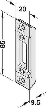 Protiplech, pro automatickou střelku nebo pevnou zástrč