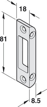 Protiplech, pro pevnou zástrč