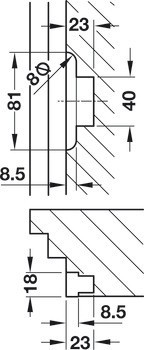 Protiplech, pro pevnou zástrč