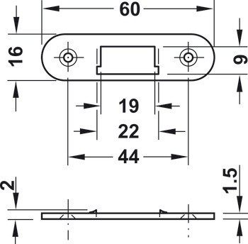 Protiplech, Pro roletkový zadlabací zámek Symo